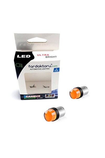 Fardoktoru Kırmızı Led Oto Ampul Çakarlı Stop Sis Çift Duy P21/5w 2 Adet