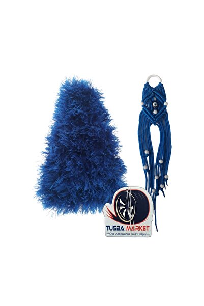 TUSBA MARKET Clopote lung de pluș albastru pentru schimbătorul de viteze auto...