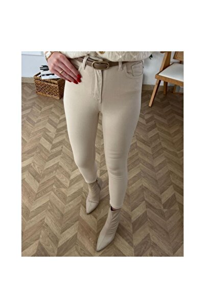 BERİ BUTİK Full Likralı Taş Jean Pantolon