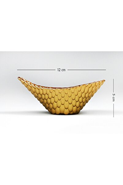 HERITAGE 1 Piece Gold Leaf Treat and Snack Glass Single Bowl