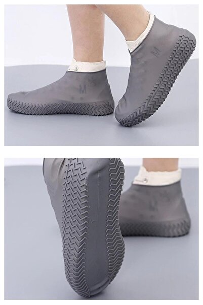 TeknoZar Silikon Yağmur Koruyucu Ayakkabı Kılıfı Kaymaz Su Kir Geçirmez Large...