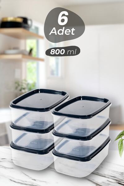 Turnberry 6 Adet 12 Parça 800ml Saklama Kabı Seti, Kahvaltılık Ve Depolama