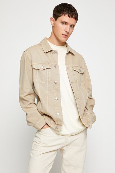 Koton Pánská béžová bunda 3WAM50042ND