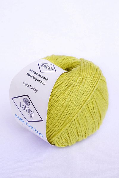 LaVita Yarn Baby Cotton 50 gr Amigurumi, Punch, Hand Knitting Thread, 5 Pack Taka Yarn (SAFRAN-2005)