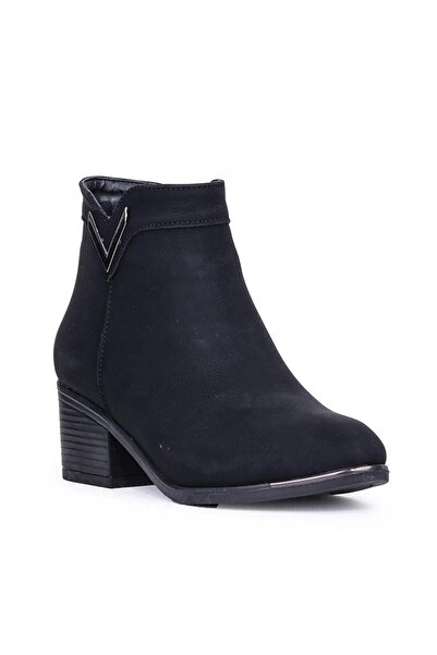 BİLENER Bot Kısa Topuk Zümrüt Greyzi Deri Fermuarlı Kaymaz Taban Yumuşak Kullanışlı Kaliteli