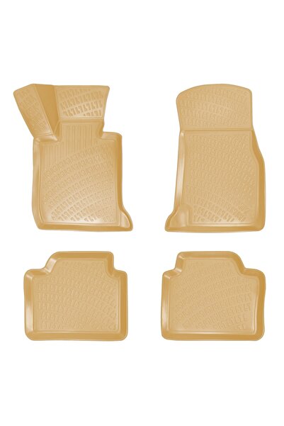 Rizline Bmw X5 E70 2006-2013 Için 3d Bej Havuzlu Paspas