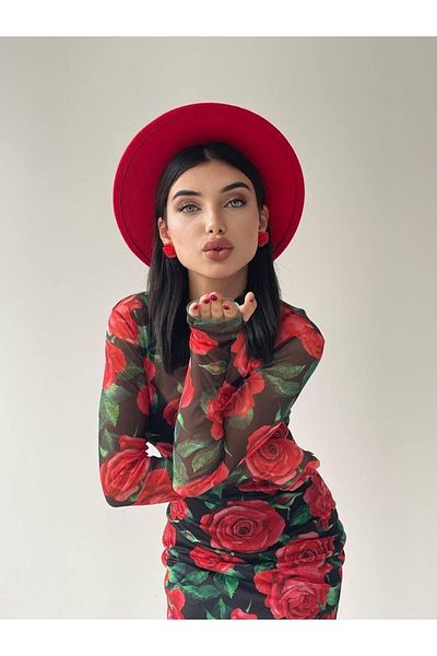 conconmoda Rose Design Dress