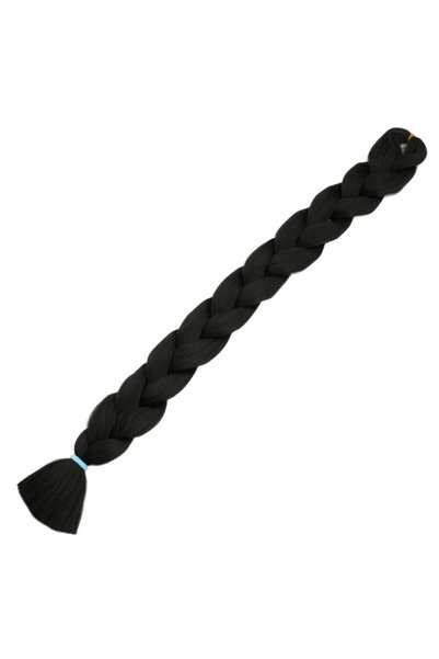 Cadı Peruk Afrika Örgülük Saç Siyah