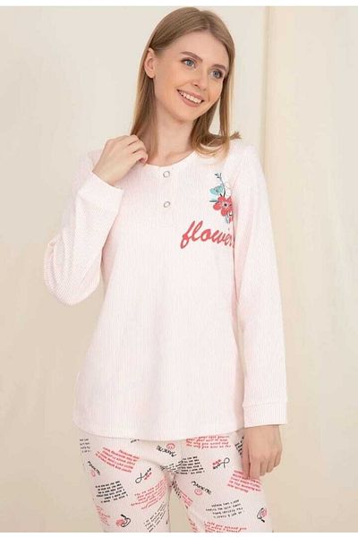 WESHA Powder Seasonal Long Sleeve Eye Patch Pajama Set