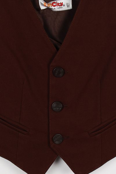 incity Boy's Brown Vest