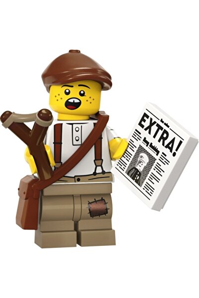 LEGO Mini Figür 71037 Seri 24: 12 Newspaper Kid