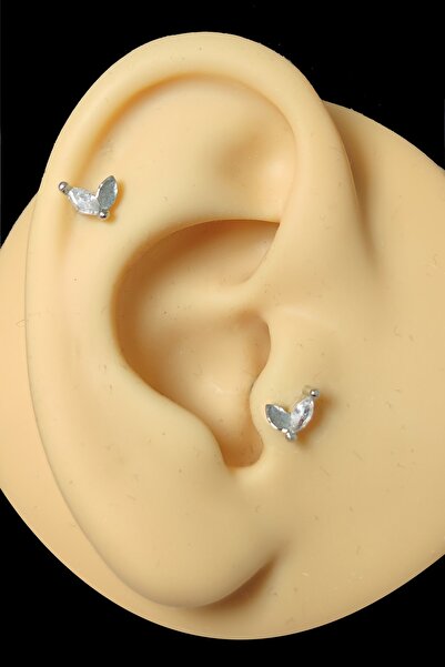 Salyangoz Company Cerrahi Çelik V Model Tragus,kıkırdak,helix Piercing Vmdl01