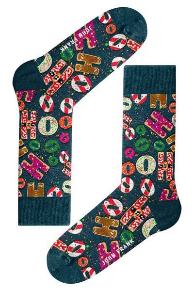 John Frank Desenli Erkek Yılbaşı Çorap