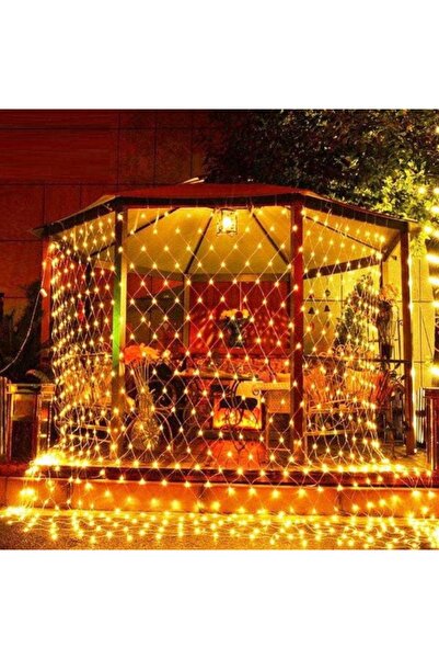Hazar Led Ağ Led Işık 3x3 File Ağ Perde Led Işık Gün Işığı Eklemeli 240 Ledli...