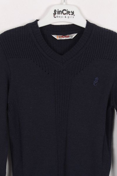 incity Boy's Navy Blue Sweater