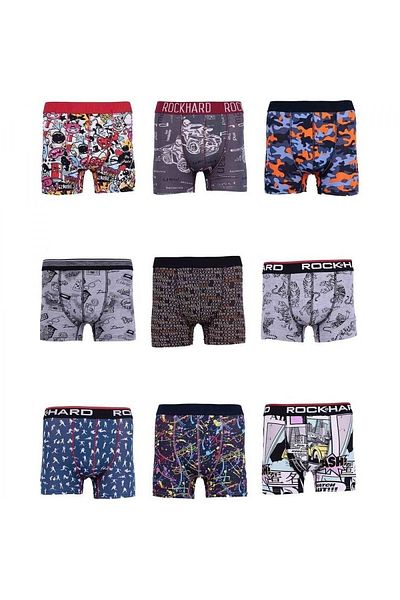 KozaBiat Rock Hard 4 Pack Mixed Pattern Color Boxers