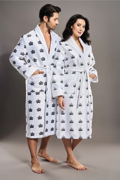 Nuşa Μακρύ σάλι ψηφιακής εκτύπωσης μπούκλα ανδρών και μπουρνούζι