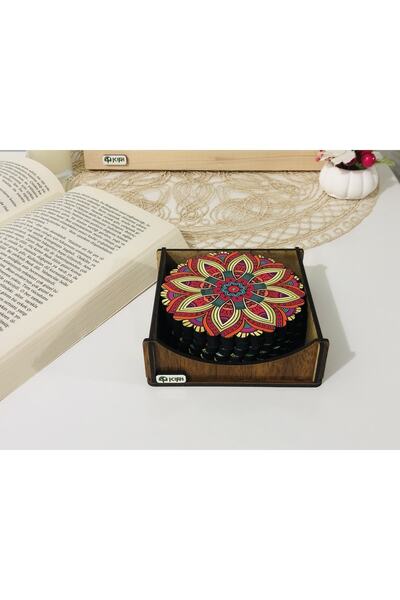 Kiri 6-Piece Mandala Under Glass