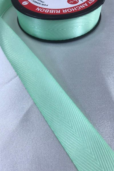 Hobigram Water Green Color Houndstooth Ribbon Η τιμή είναι για 1 μέτρο – Κορδέλα, Κομψό Σχέδιο, Γυναικείο Αξεσουάρ – Κορδέλα
