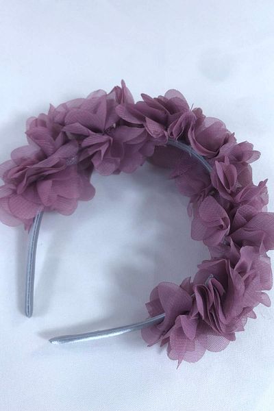 Hobigram تصميم خاص من Rose Dry Flower Henna Crown هدية تاج الأمومة 10 قطع - تيجان الحفلات، تصميم أنيق
