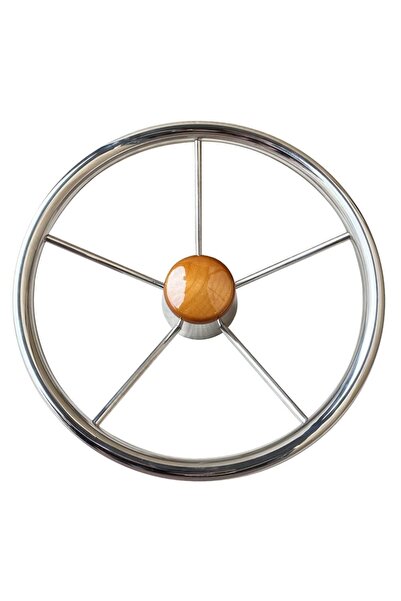 Savoretti Armando Tekne Direksiyon Simidi, 35cm, Paslanmaz, Tipo4, Tekne Düme...