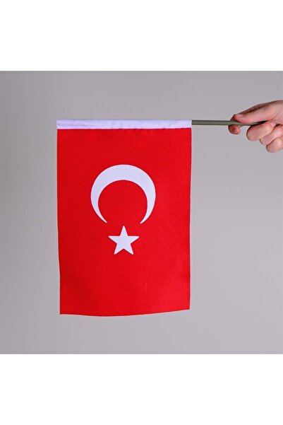 ZC Bayrak 50x75 10 Adet 23 Nisan Özel Elde Sallama Türk Bayrağı Alpaka Kumaş ...