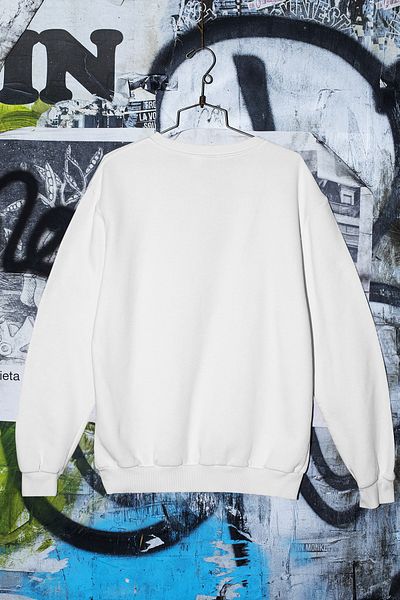 SUNFREE Φούτερ Unisex με θέμα την Πρωτοχρονιά με στάμπα Oversize