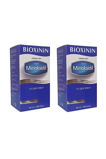 Bioxinin Forte Minoksidil %5 Deri Spreyi (erkek) Avantajlı Ikili Paket 60 Ml