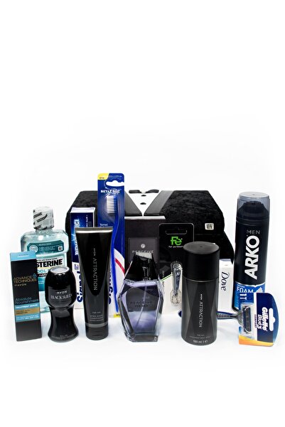 AVON Adenz Damat Bohçası Bakım Seti - Tıraş Seti - Çeyiz Nişan Söz Bohçası - Sandık Seti- Perceive