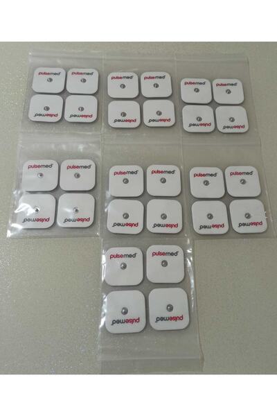 Pulsemed -- Tens Cihazı Çıt Çıtlı Yedek Elektrot 5x5 Tens Pedi 4 Lü ( 7 Paket )