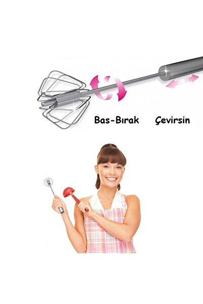 Xnews Bas Çek Mikser Otomatik Karıştırıcı Metal Çırpıcı Karıştırma Teli
