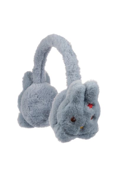 Kitti Arıcı Store New Season Girl's Winter Blue Color Plush Headphones