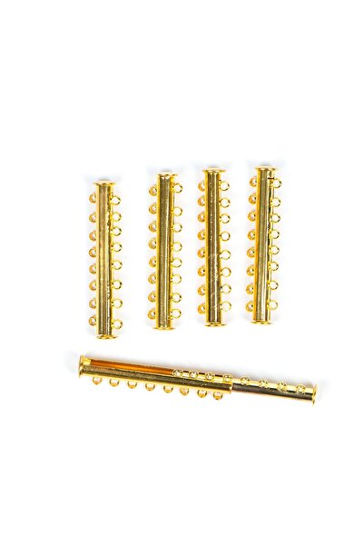 yfhobi 1 Adet - 8 Delikli, Geçmeli Klips, Takı Klipsi, Bileklik Klipsi, Sarı ...