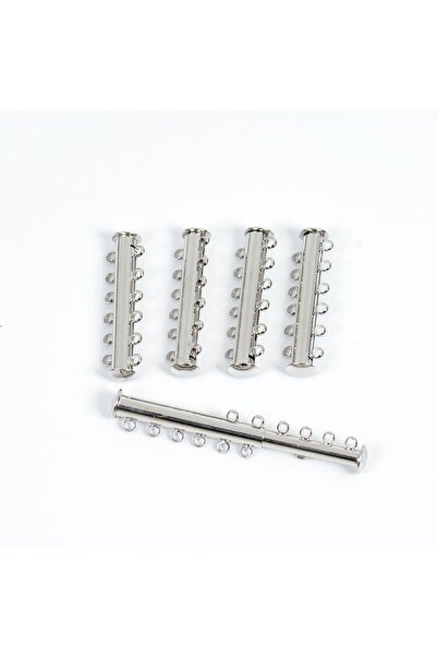 yfhobi 1 Adet - 6 Delikli, Geçmeli Klips, Takı Klipsi, Bileklik Klipsi, Nikel...