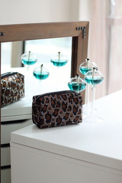Moom Bag Geantă de umăr cu model Leopard Stone pentru femei