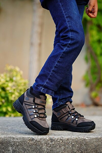 Bolimex 5080 Cizme maro pentru băiat din blană