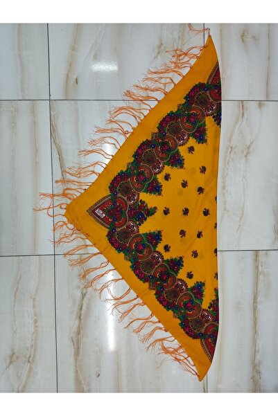 BERÇİN TAKI Püsküllü Yöresel Şal Hamavi Şal Otantik Yazma