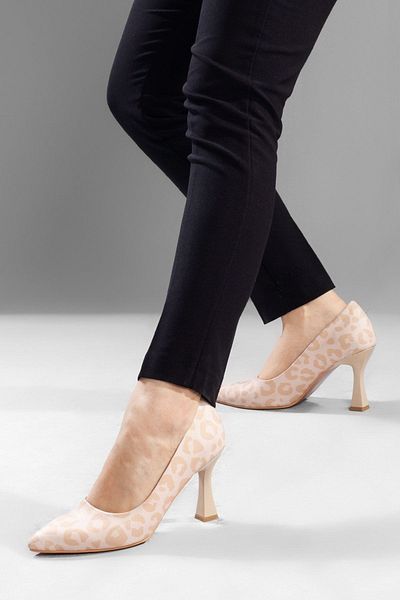 Adım Adım Women's Giraffe Patterned Heeled Shoes