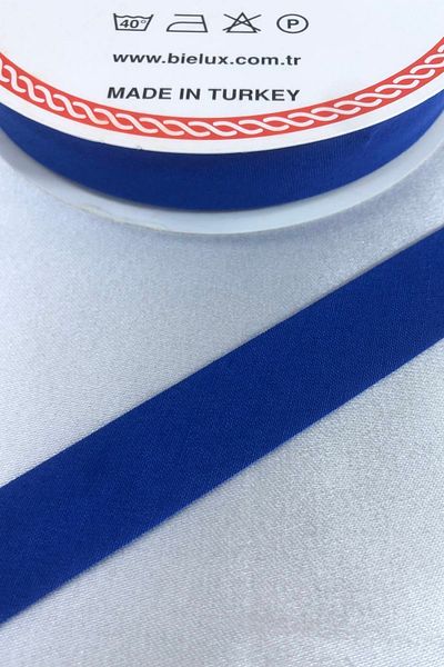Hobigram Saks Blue Koton Piping Πλάτος 2 cm Μήκος 1 μέτρο – Κορδέλα, Κομψό Σχέδιο, Γυναικείο Αξεσουάρ