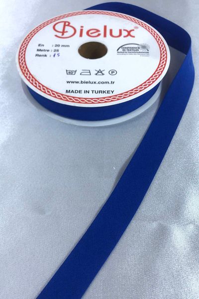 Hobigram Saks Blue Koton Piping Πλάτος 2 cm Μήκος 1 μέτρο – Κορδέλα, Κομψό Σχέδιο, Γυναικείο Αξεσουάρ