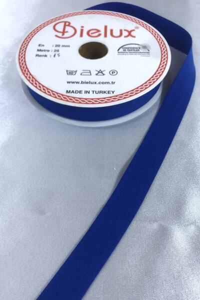 Hobigram Сакс синій котон біє ширина 2 см довжина 1 метр – стрічка, стильний дизайн, жіночий аксесуар – стрічка