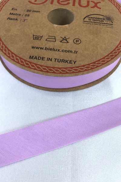 Hobigram Ανοιχτό λιλά βαμβακερό κορδόνι πλάτος 2 cm μήκος 1 μέτρο – κορδέλα, κομψό σχέδιο, γυναικείο αξεσουάρ