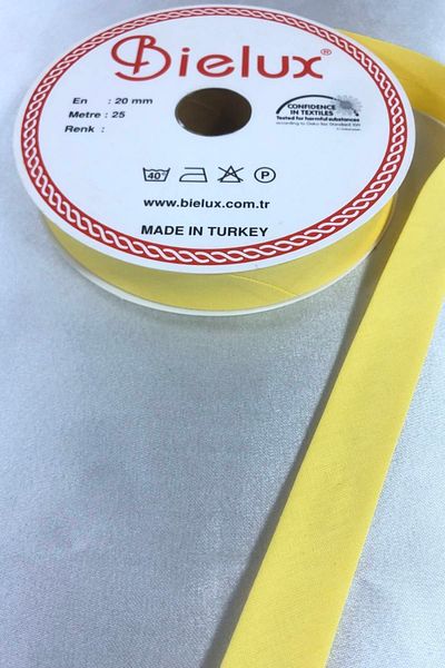 Hobigram Κίτρινο Koton Piping Πλάτος 2 cm Μήκος 1 μέτρο – Κορδέλα, Κομψό Σχέδιο, Γυναικείο Αξεσουάρ – Κορδέλα
