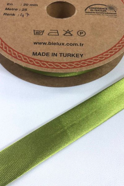 Hobigram Ανοιχτό πράσινο σατέν Piping Πλάτος 2 cm Μήκος 1 μέτρο – Ειδικό σχέδιο, αξεσουάρ, ποιοτική παραγωγή, εντυπωσιακό στυλ