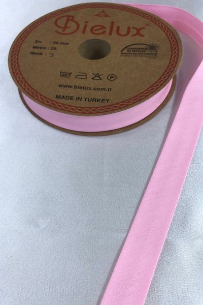 Hobigram Pink Koton Biye Πλάτος 2 cm Μήκος 1 μέτρο – Κορδέλα, Κομψό Σχέδιο, Γυναικείο Αξεσουάρ – Κορδέλα