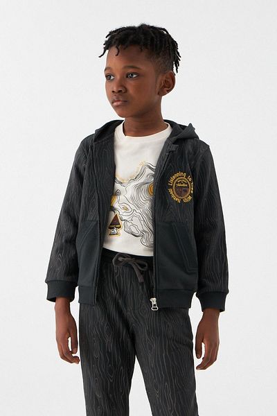 Nebbati Boy's Anthracite Tracksuit 22fw1nb3423