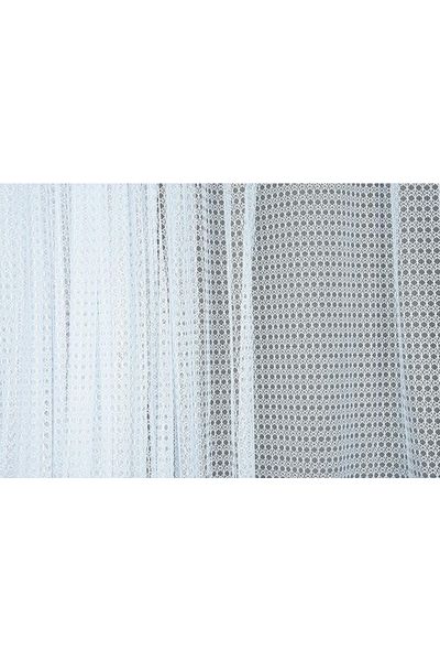 AKÇA TEKSTİL Snowdrop Model White Color Single Wing Ready Planted Pleated Background Curtain 300*260 Cm