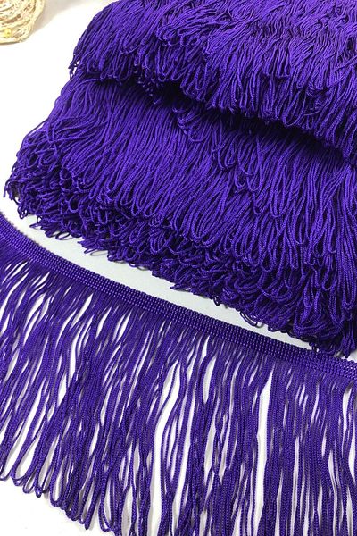 Hobigram Μπλε Navy Fringe Φούντα Πλάτος 20 cm 1 μέτρο – Διακοσμητική κορδέλα