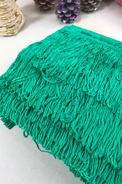 Hobigram Water Green Fringe Tassel Width 20 cm 1 Meter – Special Design, Accessory, Quality Production, Eye-Catching Style –