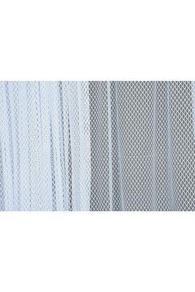 AKÇA TEKSTİL Leaded Diamond Model White Color Single Wing Ready Planted Pleated Background Curtain 300*260 Cm